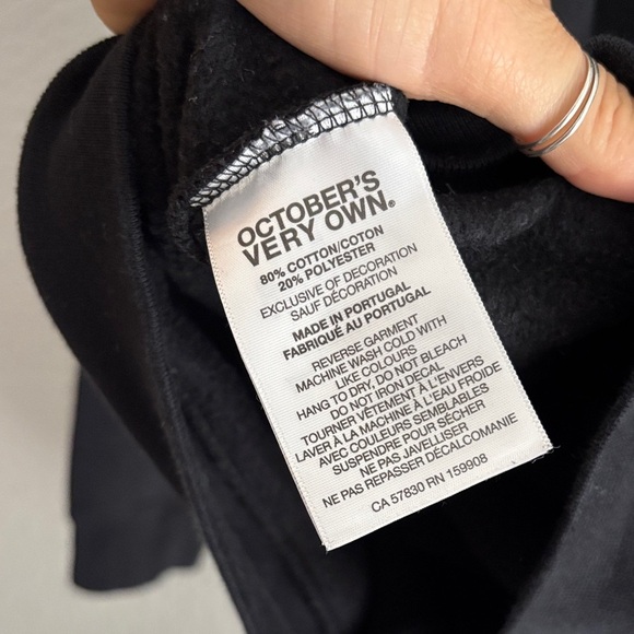 Octobers Very Own black/gold classic hoodie MINI OG HOODIE - Picture 4 of 4